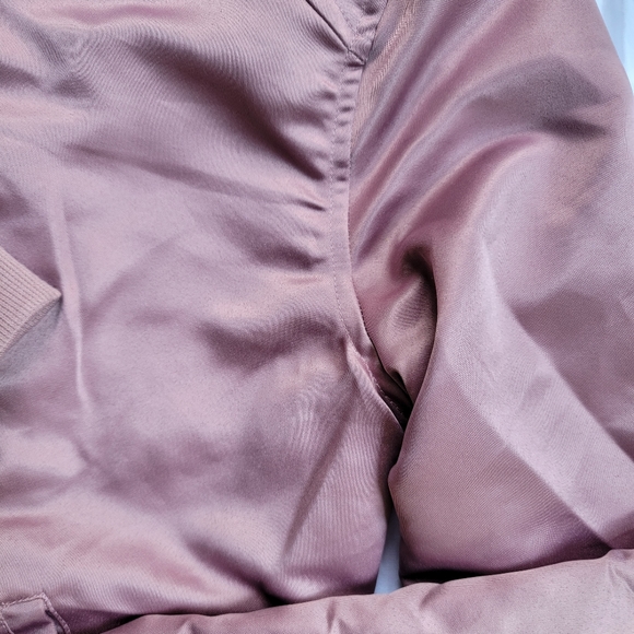 Rose / Metallic Bomber Jacket - Picture 4 of 10